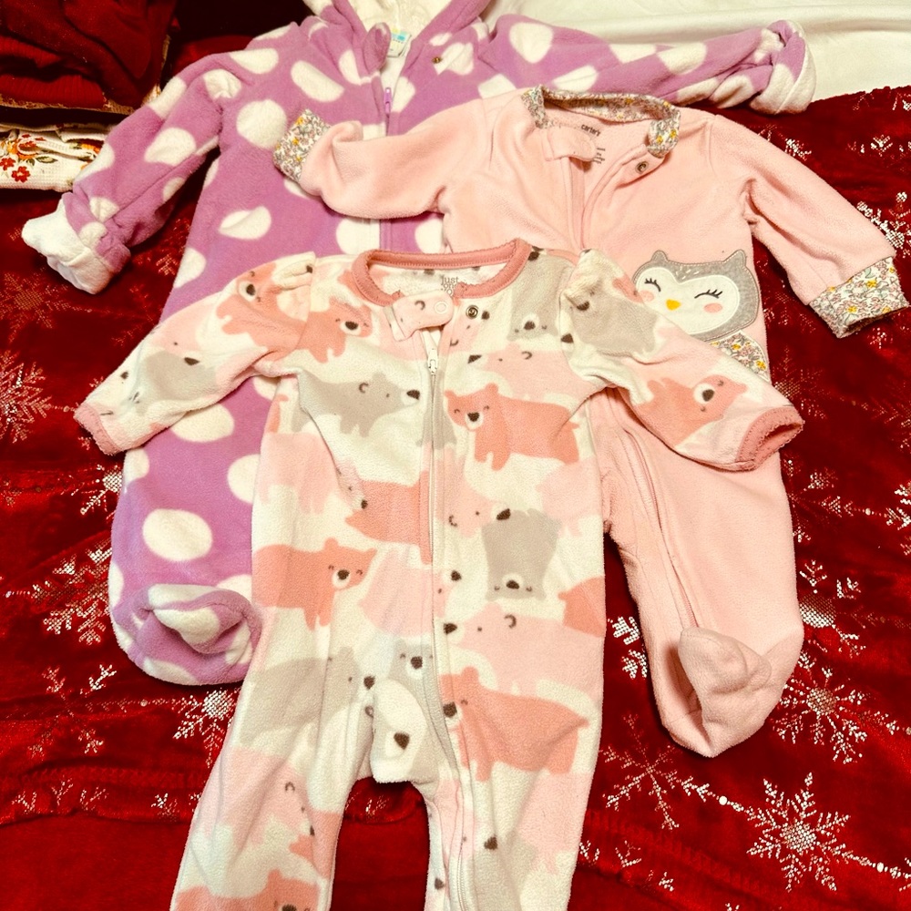 Fleece footed pajamas
